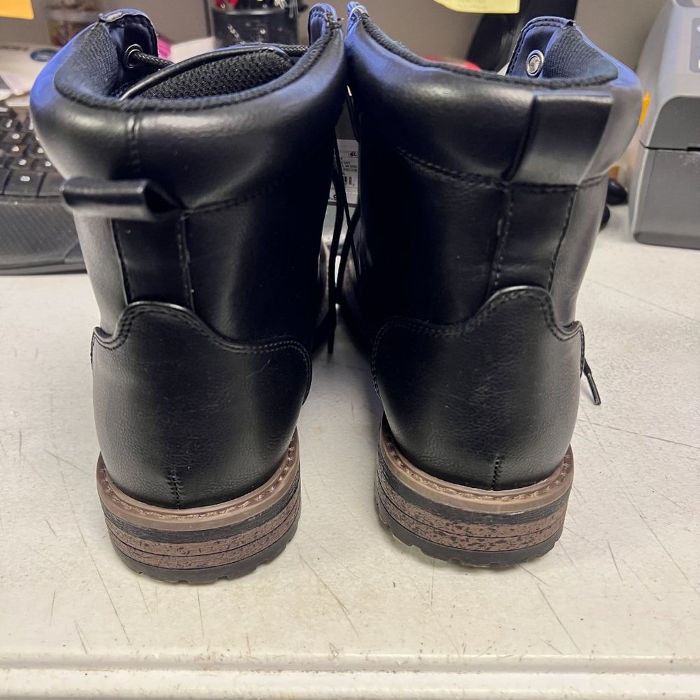 Men's Jeffery Cap Toe Combat Boots Black Size 8 Goodfellow & Co - Picture 3 of 6